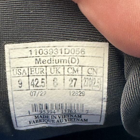 Mens Size 9 Brooks Ghost 15 Black Pearl Blue Road Running Neutral Trainer - Picture 10 of 10